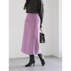 ショッピングロングスカート スカート メルトンジャージートラペーズスカート
