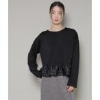 ショッピングサテン tシャツ ダンボールカットサテンペプラムトップス レディース