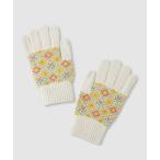 手袋 スマホタッチグローブ柄 レディース