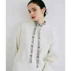 ショッピングマリン ニット セーター 片畦ボーダーボトルネックニット レディース