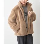 ショッピングエコ コート アウター エコファーブルゾン レディース