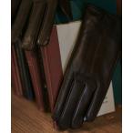 手袋 KATHARINE HAMNETT LONDON/キャサリンハムネットロンドン 本革レザーグローブ（タッチパネル対応）KHM-1025 メンズ