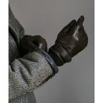 手袋 KATHARINE HAMNETT LONDON/キャサリンハムネットロンドン 本革レザーグローブベルト付き（タッチパネル対応）KHM-1015