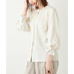 ショッピングcolors ブラウス シャツ SHIPS Colors:「洗濯機可能」ジョーゼット タックスリーブ ブラウス2 レディース