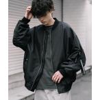 ショッピングミリタリー ma1 ma-1 新色追加 ポリDEWSPO オーバーサイズMA-1フライトジャケット/撥水加工ミリタリーブルゾン メンズ レディース