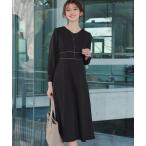 ワンピース パイピングフレアワンピース