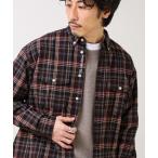 シャツ 「BOY ASTLAD刺繍」 フラップポケット ボタンダウンネルシャツ メンズ