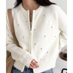 ショッピングボレロ カーディガン ハンド刺しゅうハートZIPカーディガン レディース