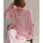 ショッピングボーダー tシャツ ONE DAYロゴボーダープルオーバー レディース