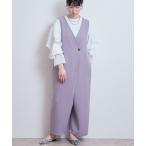 ショッピングオールインワン オールインワン ラップサロペット レディース