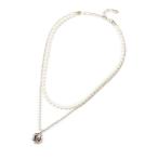 ショッピングJapan ネックレス 「Made In Japan」ガラスパールレイヤードネックレス レディース