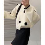 ショッピング水玉 ニット セーター 水玉クルーネックニット レディース