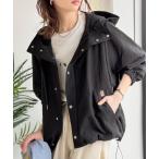 ショッピングサッカー ブルゾン アウター 「JaVa ジャバコラボ」爽やか感度100％、大人可愛い レトロスポーツ。 ライトサッカーフードブルゾン レディース