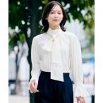 ショッピングUV ブラウス シャツ 「UV機能/はっ水/セレモニー」2WAYボウタイブラウス レディース
