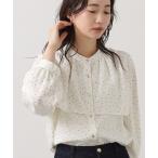 ショッピングドット ブラウス シャツ クロスドットフロントヨークブラウス レディース