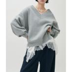 キャミソール 「LARUTA」前後2WAY裾レースキャミブラウス