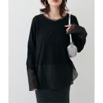 tシャツ 「LARUTA」シアードッキングロンT レディース