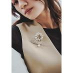 ブローチ リースパールブローチ2点セット コサージュ ビジュー シルバー フォーマル セレモニー 結婚式 二次会 成人式 同窓会 入学式 卒業式 お呼