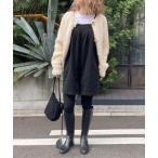 オールインワン ハーフパンツオーバーオール(comochi select) / サロペット ショートパンツ オールインワン ブラック 黒 レディース