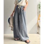  джинсы Denim Denim брюки [JaVa Java сотрудничество ]..... делать подобный легкость. хлопок 100% помятость обработка Denim 2 tuck легкий брюки женский 