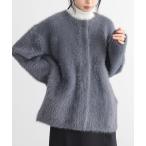 カーディガン ふわふわシャギーニットアウター「サスティナブル」 レディース