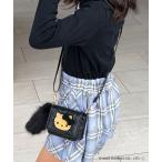 ショッピングキティ ショルダーバッグ バッグ Sanrio characters(サンリオキャラクターズ) しっぽファー付きミニスクエアショルダーバッグ / ハローキティ