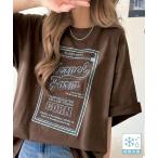 tシャツ 「JaVa ジャバコラボ」「接触冷感機能付き」ゆるっと着て、しっかり洒落る。前後2wayパッケージロゴ風刺繍ビッグTEE（半袖）