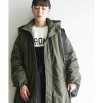 ダウンコート ダウンジャケット ナイロンキャンバスフッデットダウンコート レディース