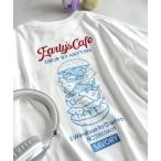 tシャツ 「JaVaジャバコラボ」遊び心のあるダイナーグラフィックが夏を盛り上げる！刺繍＆プリント使いハンバーガーデザインTシャツ（男女兼用）