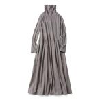 ワンピース リブ　イン　コンフォート　コットン１００％がうれしい！　重ね着を楽しむタートルネックインナーワンピース