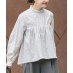 ショッピングAライン ブラウス シャツ コードストライプ Aライン ブラウス レディース