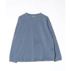 「Snow Peak」 ワンポイント長袖Tシャツ L ブルー メンズ