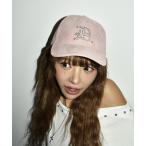 キャップ 帽子 スウェード ラインストーン キャップ レディース