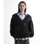 ショッピングダメージ セーター ニット BIGダメージVネックニット(HARE) メンズ