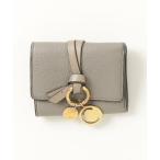 ショッピングchloe 「Chloe」 アルファベット 三つ折り 財布 - グレー レディース