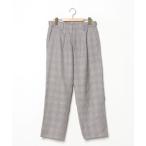 [LIDNM] в клетку брюки M Brown мужской 