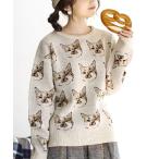 ショッピングイーザッカマニアストアーズ 「MIMIMEMETE」 長袖ニット M-L ライトベージュ レディース