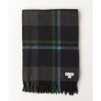 「Joshua Ellis」 チェック柄ストール - ネイビー レディース