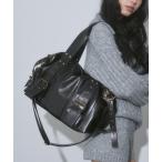 ショルダーバッグ バッグ スタッズ フェイクレザー 2WAY ボストン バッグ レディース