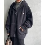 「DANTON」 ジップアップパーカー 42 ブラック レディース