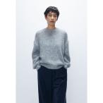 ショッピングラメ ニット セーター 「追加」モヘアラメリリヤーンクルーネックニット レディース