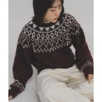 ニット セーター ノルディックニット レディース