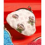 ショッピングがま口 ポーチ 「NIPPON」キャラクターズ 和柄がま口ポーチ レディース