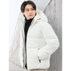 ブルゾン アウター 「フード脱着 ハンドウォッシャブル ややゆったり」タカキュー カットジャガード 中綿ブルゾン メンズ