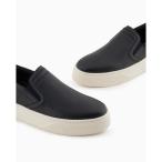 スリッポン 「A|X アルマーニ エクスチェンジ」レザー スリップオンスニーカー メンズ