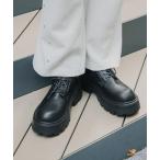 デッキシューズ LAND MUSEUM／厚底ソールシューズ メンズ