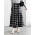 スカート チェックアソートロングプリーツスカート