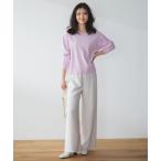 パンツ 「ウエストゴム/セレモニー」ドライダブルクロス イージー ワイドパンツ レディース