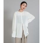 ブラウス シャツ 「Et」Button Design Wide Cuff Blouse レディース
