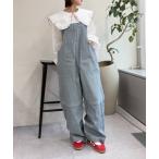 サロペット オーバーオール ヒッコリーサロペット レディース